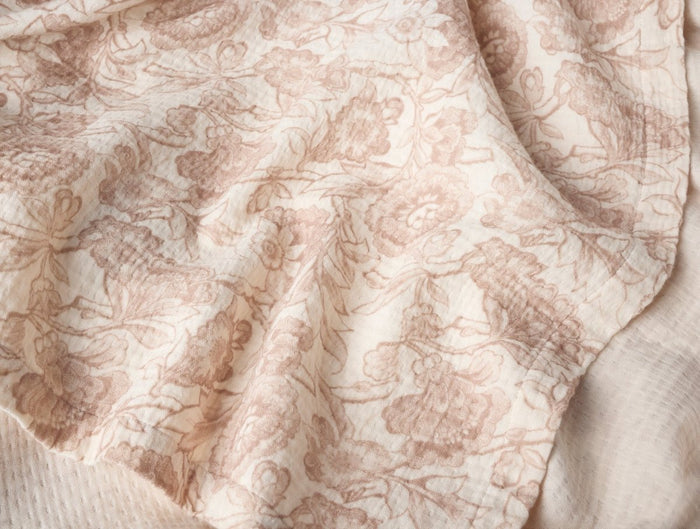 Coyuchi Balboa Organic Matelassé Throw Blankets at Fig Linens and Home - Fabric Detail 2