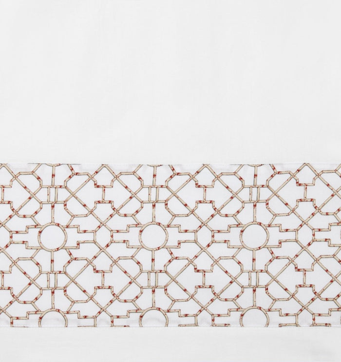 Baldwin Bamboo Bedding | Sferra Linens x Scalamandré at Fig Linens and Home - Sheets Detail View