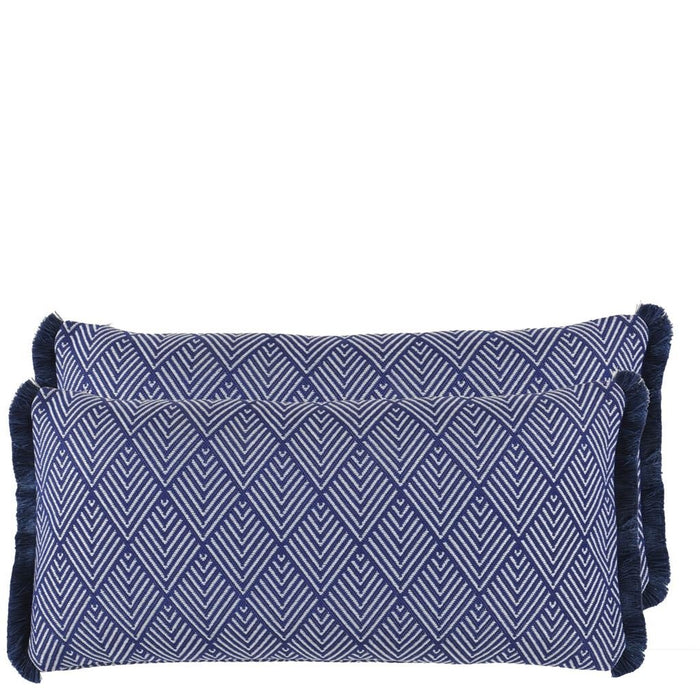 Balian Cobalt Outdoor Decorative Pillow - Designers Guild at Fig Linens and Home 111