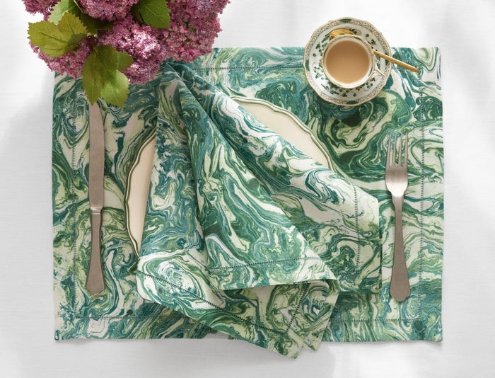 Matouk Schumacher Balthazar Napkins at Fig Linens and Home - Lifestyle View 2