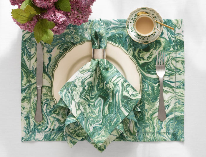 Matouk Schumacher Balthazar Napkins at Fig Linens and Home - Lifestyle View 3