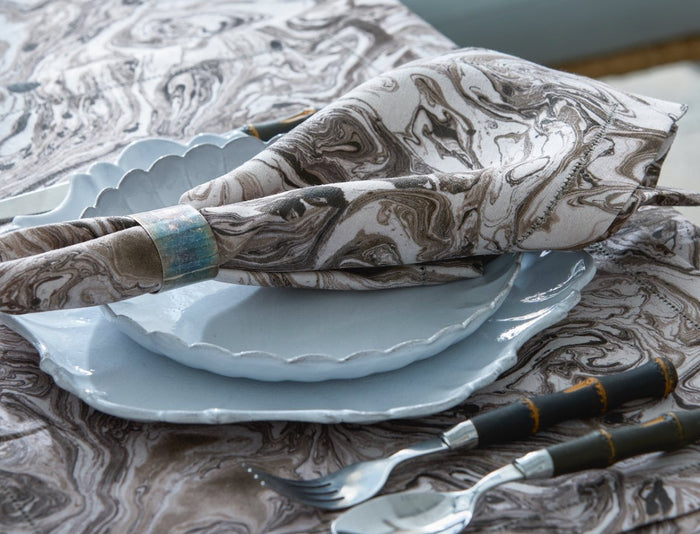 Matouk Schumacher Balthazar Napkins at Fig Linens and Home - Lifestyle View 4