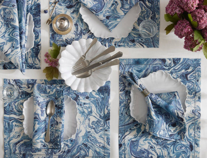 Matouk Schumacher Balthazar Napkins at Fig Linens and Home - Lifestyle View 6