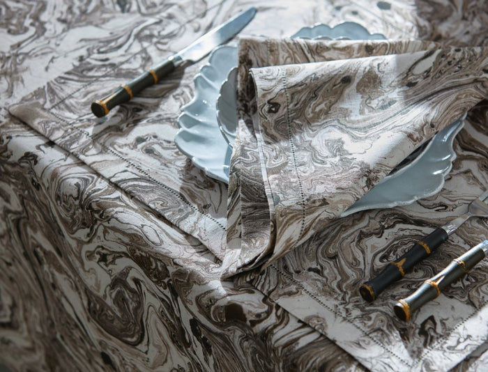 Matouk Schumacher Balthazar Placemats at Fig Linens and Home - Linen Placemats Lifestyle View 2