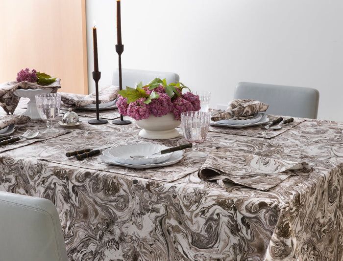 Matouk Schumacher Balthazar Placemats at Fig Linens and Home - Linen Placemats Lifestyle View 3