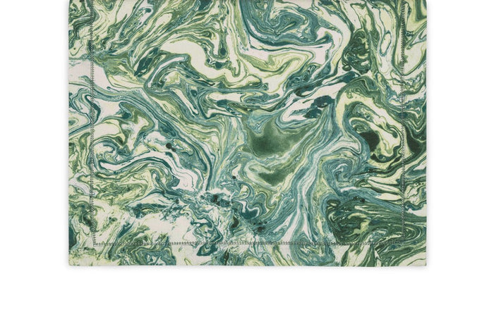 Matouk Schumacher Balthazar Emerald Green Table Runner | Fig Linens and Home