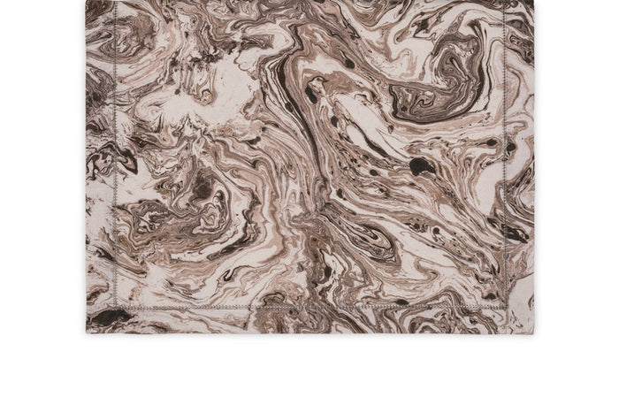 Matouk Schumacher Balthazar Topaz Brown Table Runner | Fig Linens and Home