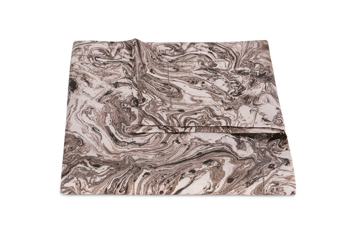 Matouk Schumacher Balthazar Topaz Brown Tablecloths at Fig Linens and Home