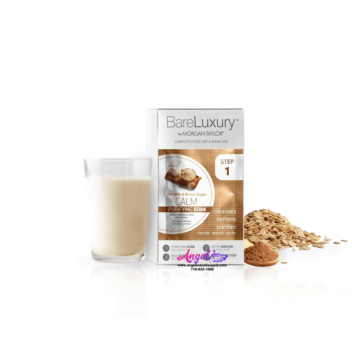 Bare Luxury 4 in 1 Spa | Box 48 pcs | Oat Milk & Brown Sugar - Angelina Nail Supply NYC