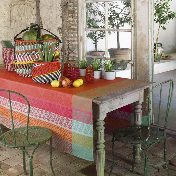 Le Jacquard Francais Bastide Red Pepper Table Linens at Fig Linens and Home