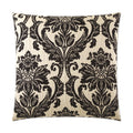 Beatrice Pillow in Black - front view, traditional design by D.V. KAP Home