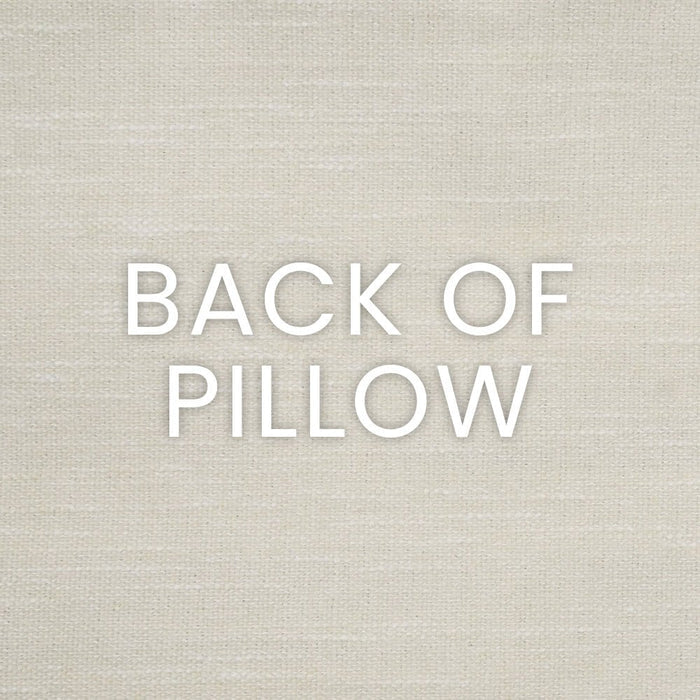 Beatrice Pillow in Black - solid ivory back by D.V. KAP Home