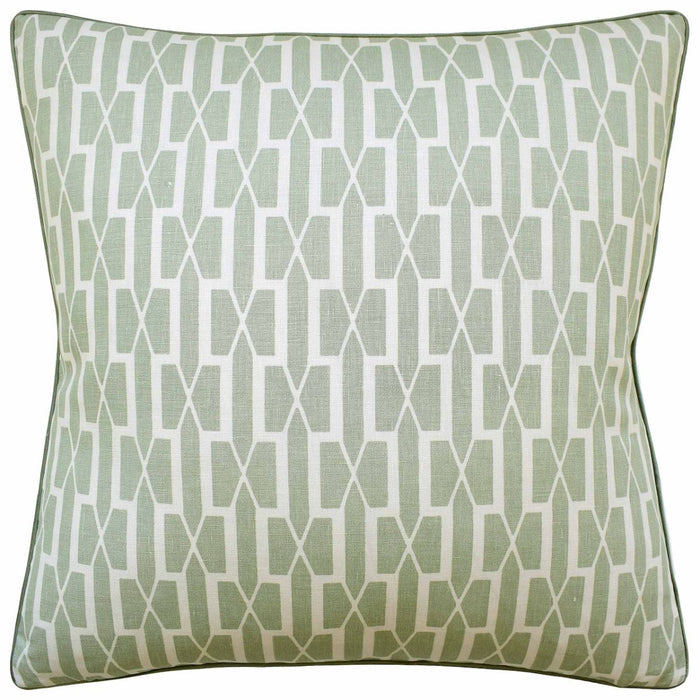 Belvedere Celadon Green Decorative Pillow | Ryan Studio from Schumacher Fabric at Fig Linens and Home