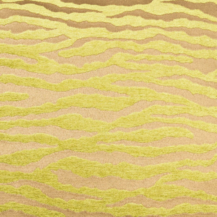 Bengalla Pillow in Green - front view, animal chartreuse design by D.V. KAP Home