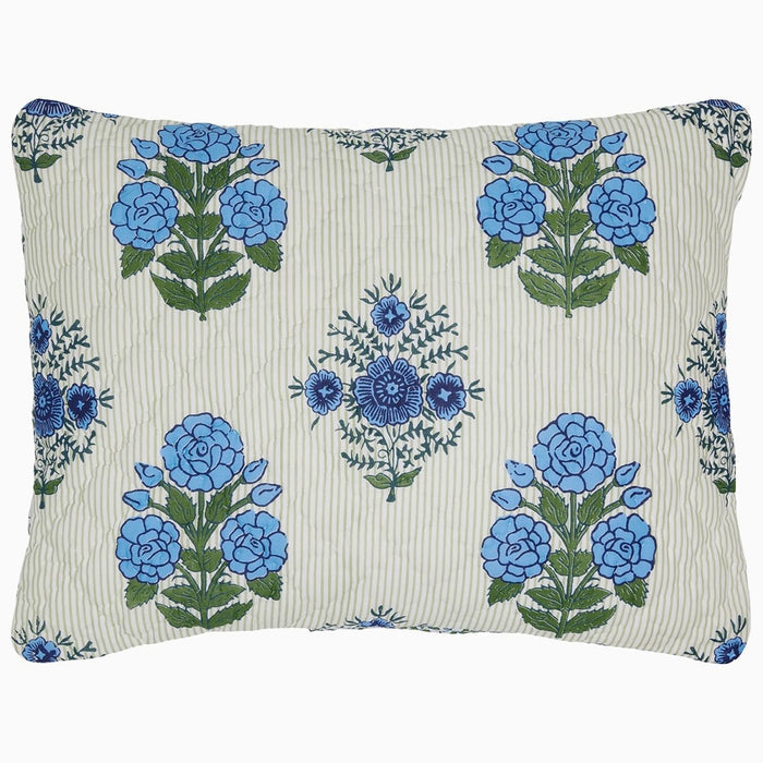 Bipin Lapis Sham by John Robshaw at Fig Linens and Home - 1