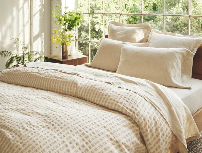 Coyuchi Birch Undyed Organic Bedding | Duvet Covers and Shams at Fig Linens and Home 3