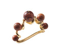 Bois Napkin Ring in Brown & Gold Set of 4 by Kim Seybert at Fig Linens and Home - View 1