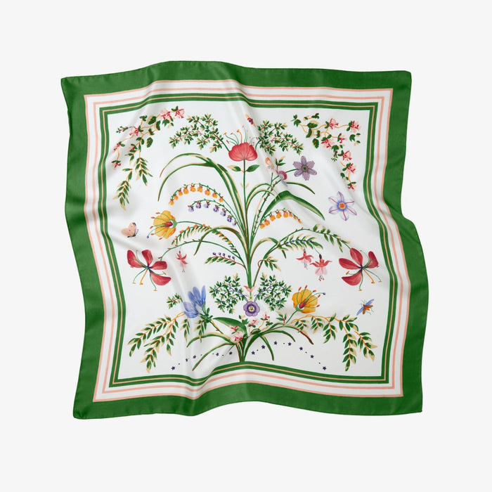Botanic Silk Scarf by Yves Delorme Scarf 26" x 26" Multi at FIG LINENS AND HOME 2