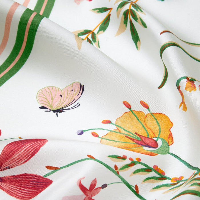 Botanic Silk Scarf by Yves Delorme Scarf 26" x 26" Multi at FIG LINENS AND HOME 3