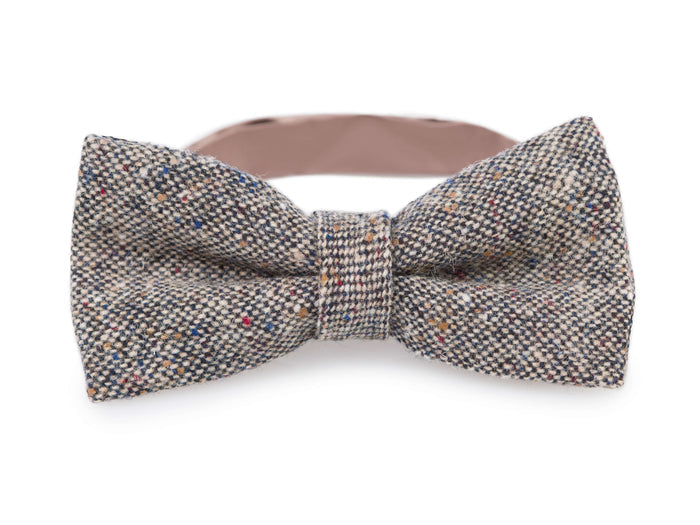 Bow Tie Irish Tweed Irish Oat with Colourful Flecks