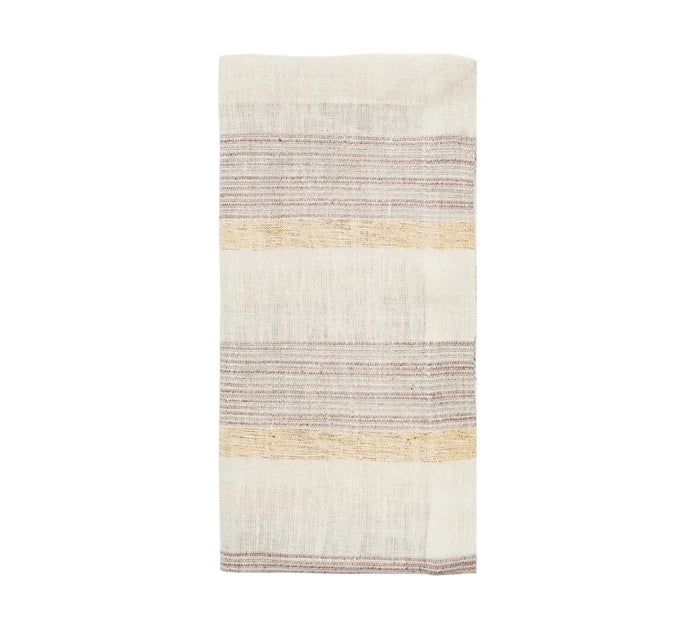 Broad Stripe Gray/White Napkin | Kim Seybert at Fig Linens and Home