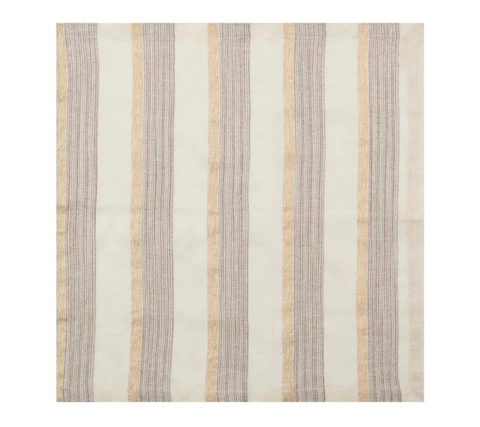 Broad Stripe Gray/White Napkin Detail 4 | Kim Seybert at Fig Linens and Home