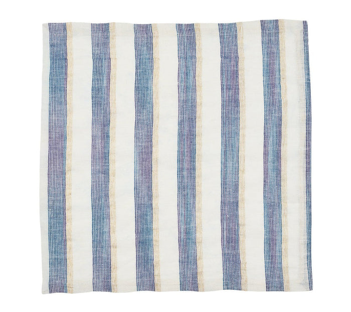 Broad Stripe Napkins in Blue & White by Kim Seybert at Fig Linens and Home 1