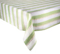 Broad Stripe Tablecloth in Green & White by Kim Seybert at Fig Linens and Home 1