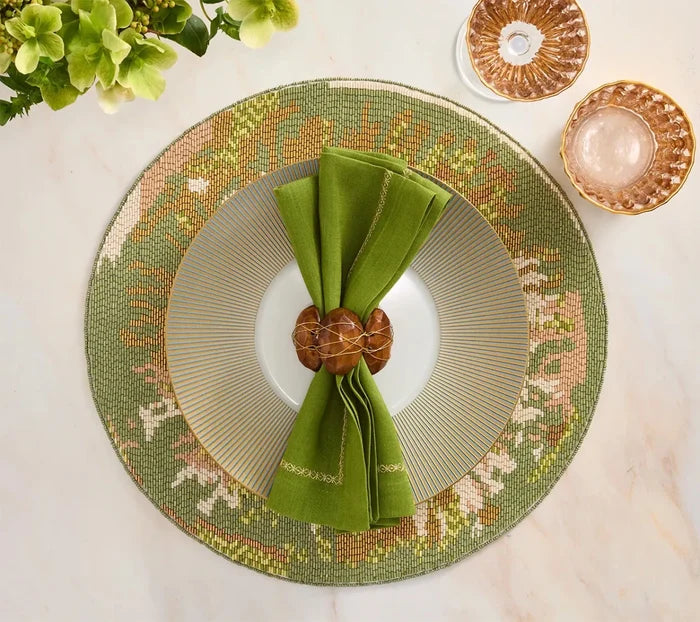 Burl Brown Napkin Ring Detail 5 | Kim Seybert at Fig Linens and Home