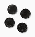 Calanna Coasters by Sferra Linens in Black at Fig Linens and Home - 3