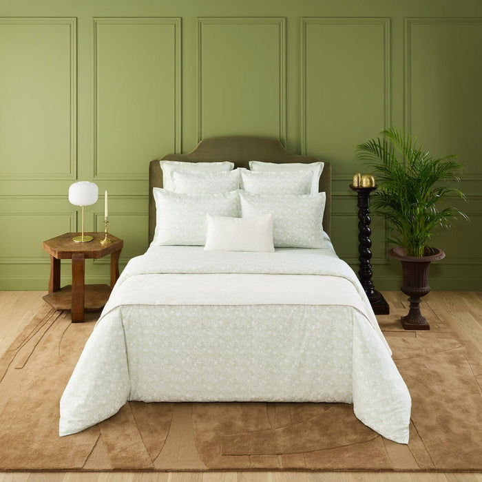 Capri Amande Organic Bedding by Yves Delorme Duvet Cover King 111 x 92 Amande at FIG LINENS AND HOME 1