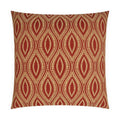 Carino Pillow in Paprika - front view, global red paprika design by D.V. KAP Home