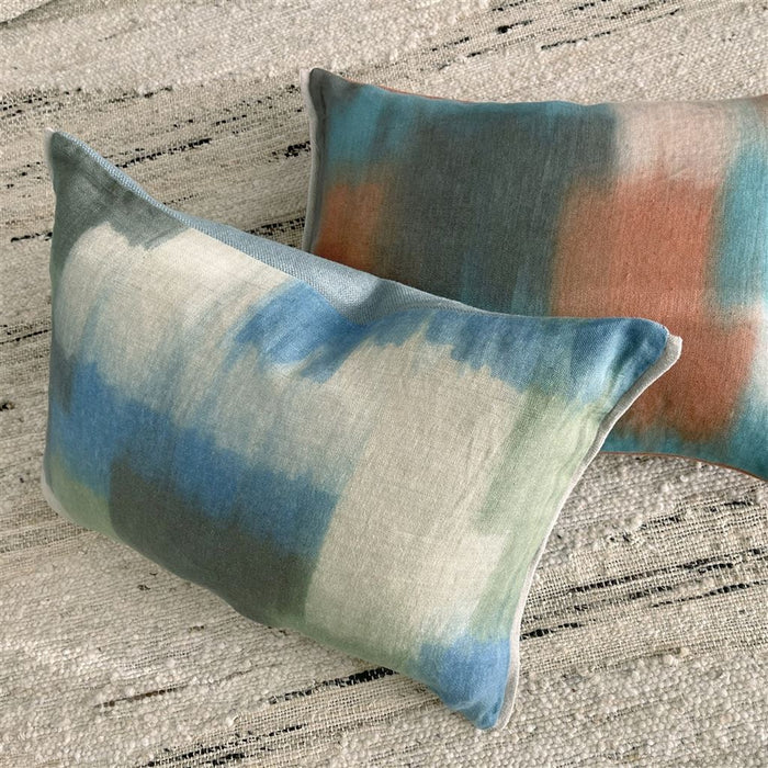 Carres Ombres Moss Decorative Pillow - Designers Guild at Fig Linens and Home 35