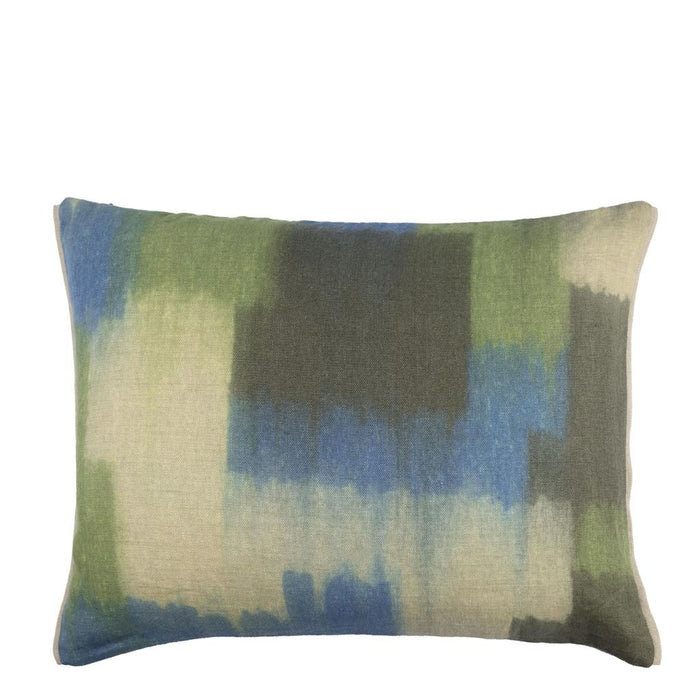 Carres Ombres Moss Decorative Pillow - Designers Guild at Fig Linens and Home 37