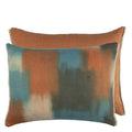 Carres ombres Terracotta Decorative Pillow - Designers Guild at Fig Linens and Home 50