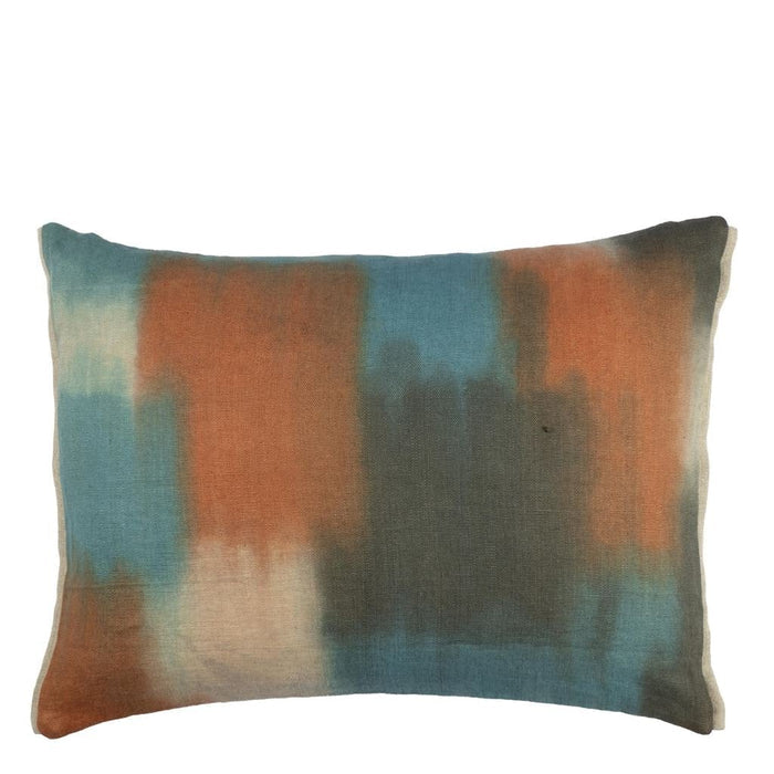 Carres ombres Terracotta Decorative Pillow - Designers Guild at Fig Linens and Home 52