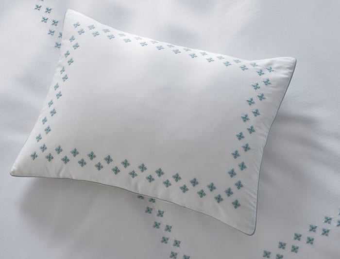 Matouk Casablanca Percale Bedding at Fig Linens and Home - Lifestyle View 2