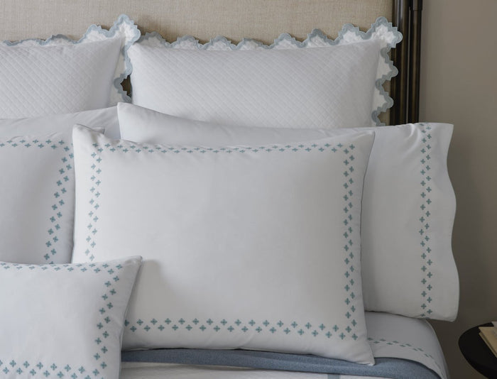 Matouk Casablanca Percale Bedding at Fig Linens and Home - Lifestyle View 4