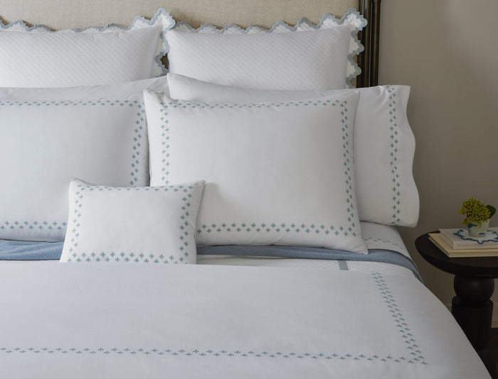 Matouk Casablanca Percale Bedding at Fig Linens and Home - Lifestyle View 5