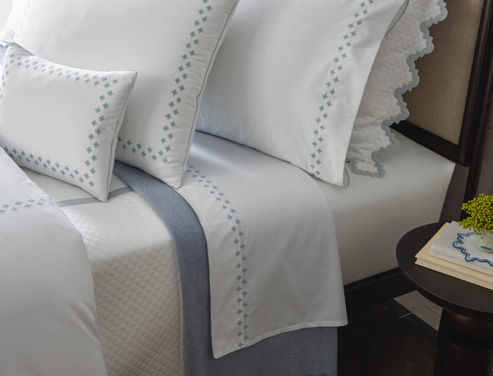 Matouk Casablanca Percale Bedding at Fig Linens and Home - Lifestyle View 6