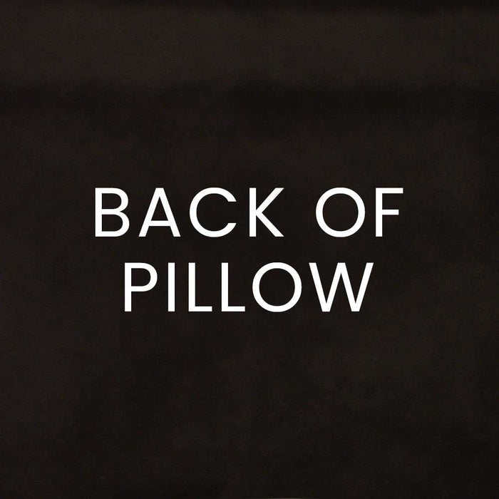Centric Pillow in Mink - solid brown velvet back by D.V. KAP Home
