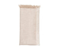 Chambray Fringe Napkin in Natural by Kim Seybert at Fig Linens and Home - Folded View