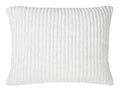 Charlton Cotton Jersey Channel Quilt Shams by Orchids Lux Home - White Standard Sham