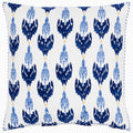 Chetana Indigo Pillow by John Robshaw at Fig Linens and Home - 1