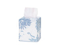 Chrysanthemum Tissue Box Cover Blue | Matouk x Tillett at Fig Linens and Home