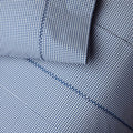 Cinde Navy Organic Sheet Set by John Robshaw at Fig Linens and Home - 1