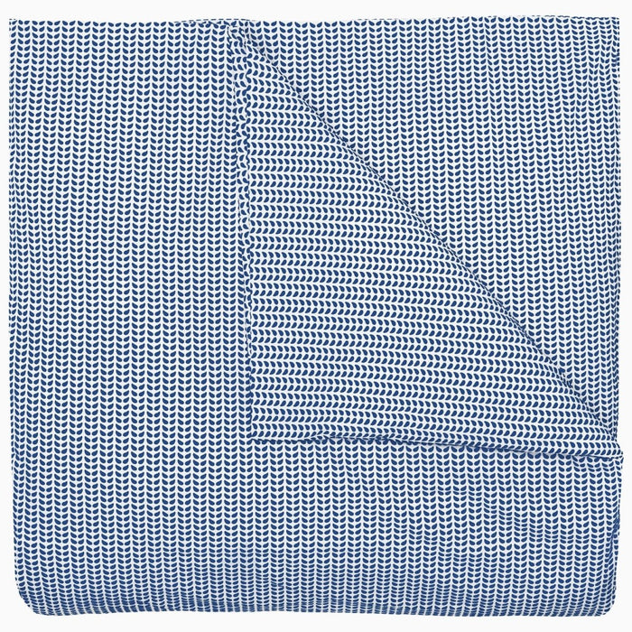Cinde Navy Organic Duvet by John Robshaw at Fig Linens and Home - 2