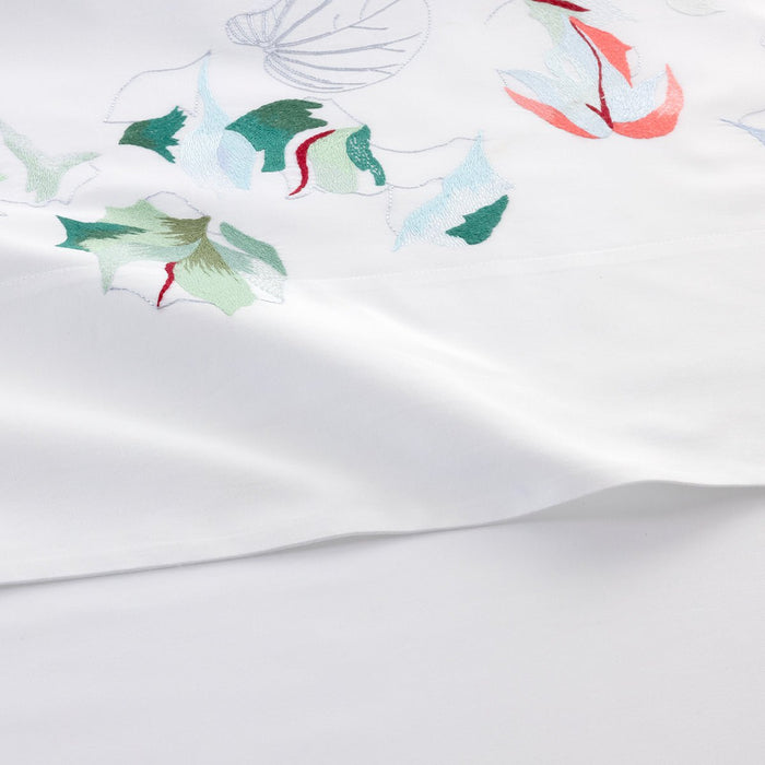 Yves Delorme Couture Clarte Bedding | Flat Sheet Detail View at Fig Linens and Home 1