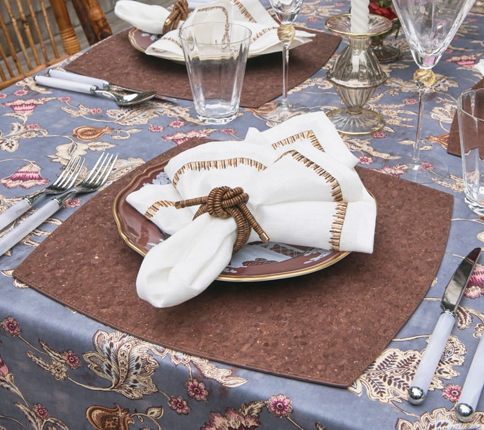 Coil Brown Napkin Ring Detail 5 | Kim Seybert at Fig Linens and Home