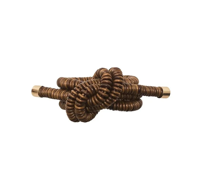 Coil Brown Napkin Ring Detail 6 | Kim Seybert at Fig Linens and Home